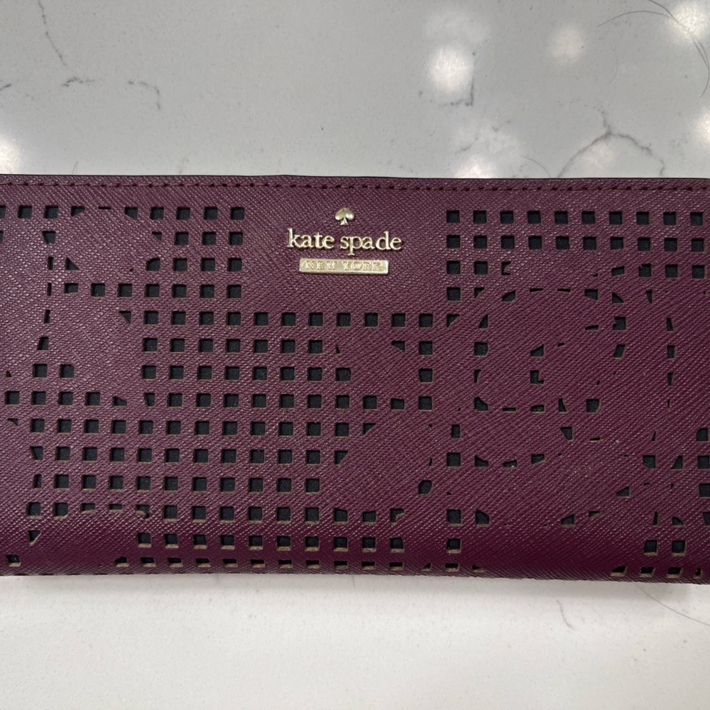 Kate Spade burgundy wallet